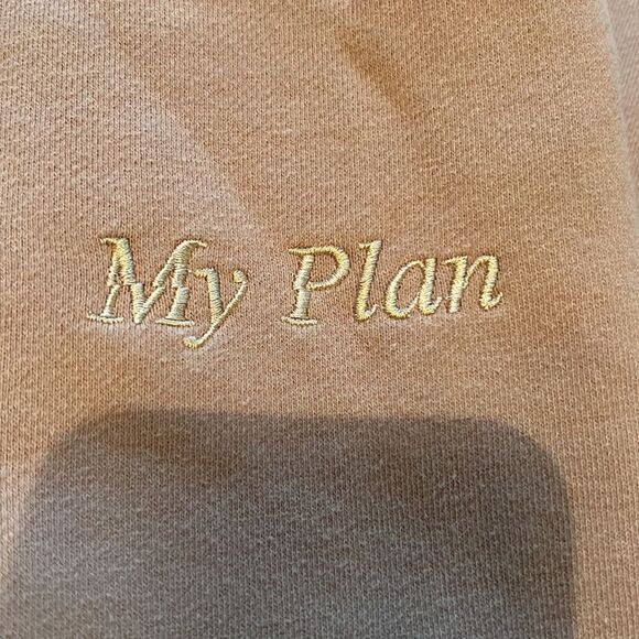 Damp Dont Ask my Plan Tan Turtleneck Sweatshirt Size XXL - Picture 5 of 10